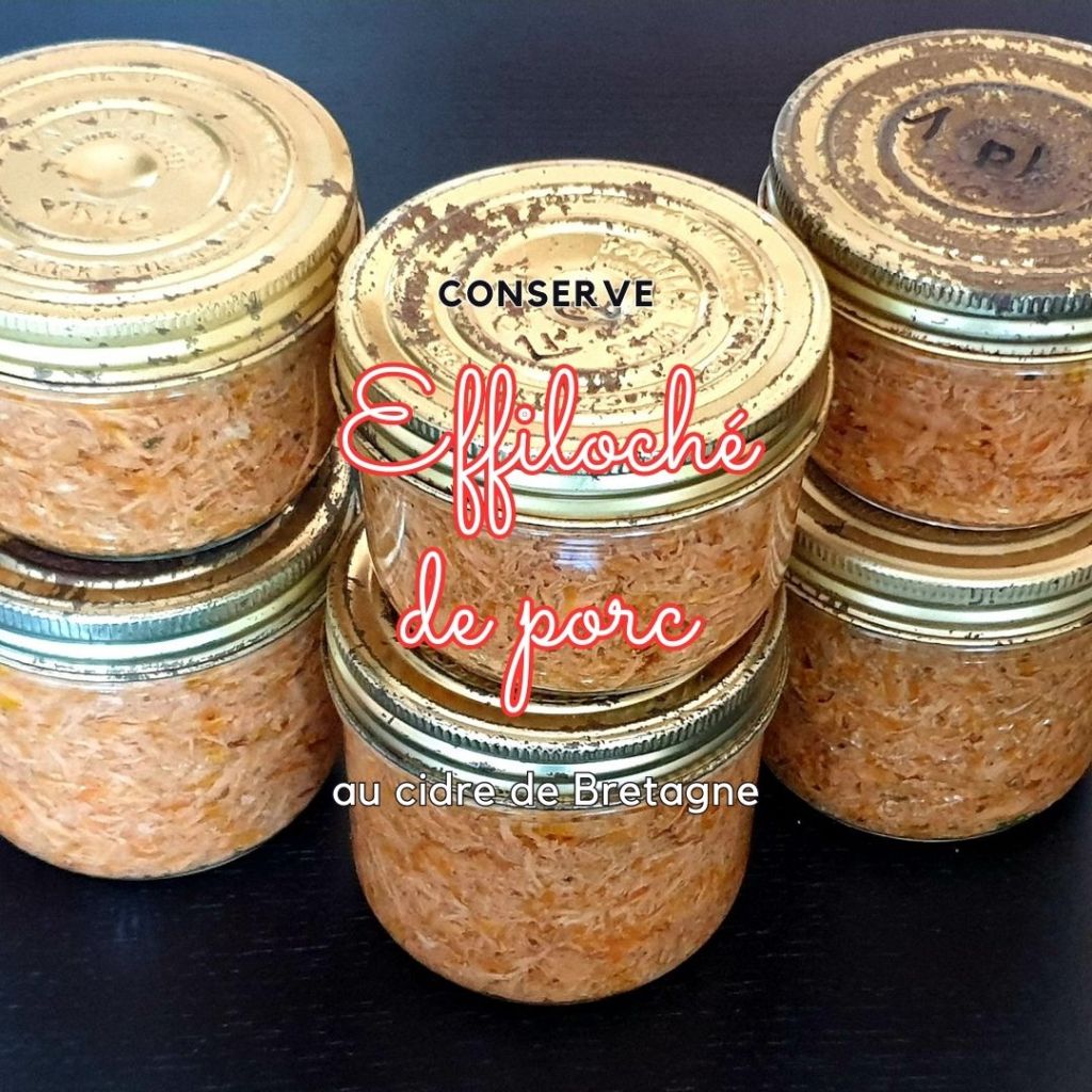 Effiloche de porc en bocaux
