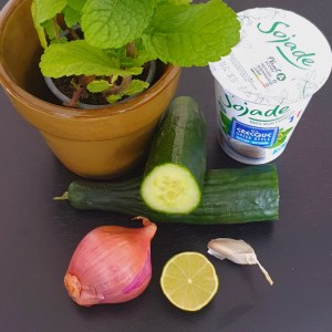 Les ingrédients du tzatziki vegan