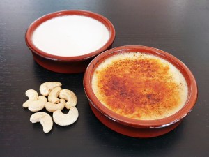 Dessert végan façon crème catalane