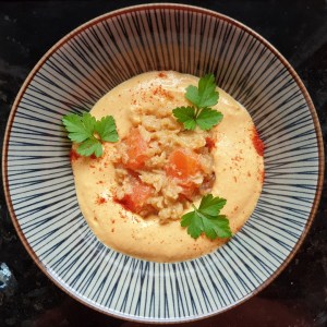 Houmous de lentilles corail et carottes