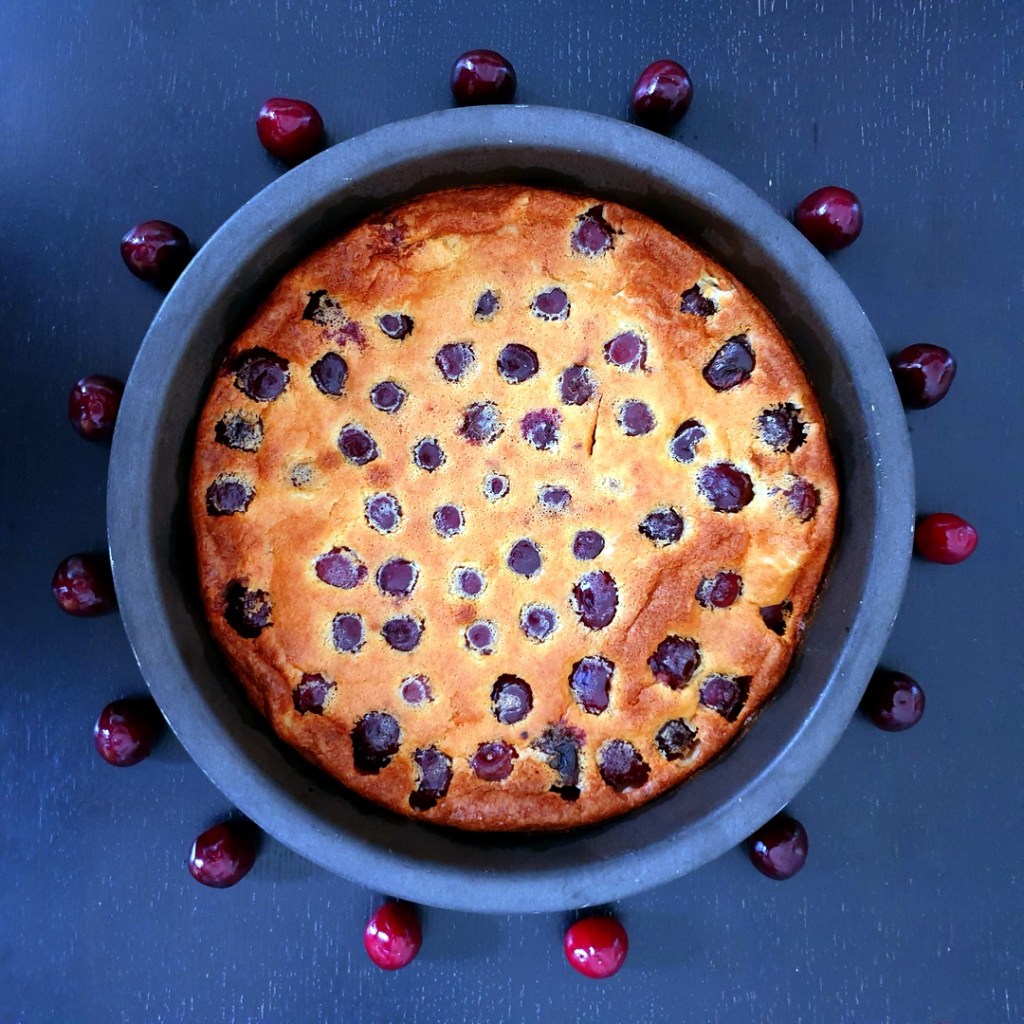 cuisson du clafoutis aux cerises
