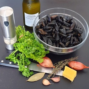 Ingredients des moules marinieres