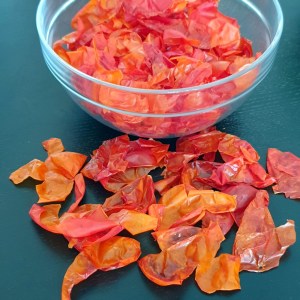 peaux de tomates déshydratées