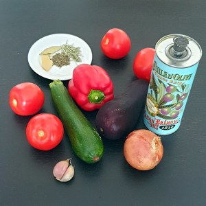 ingrédients de la ratatouille