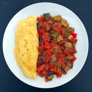 ratatouille et omelette