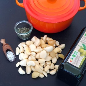ail confit, les ingrédients