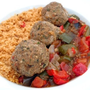 boles de picolat et ratatouille