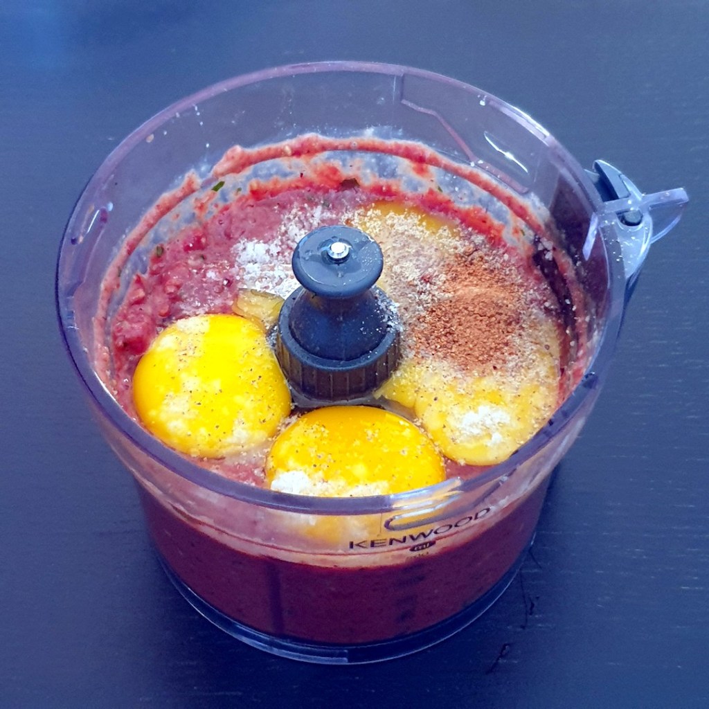 Gaâteau de foies en préparation