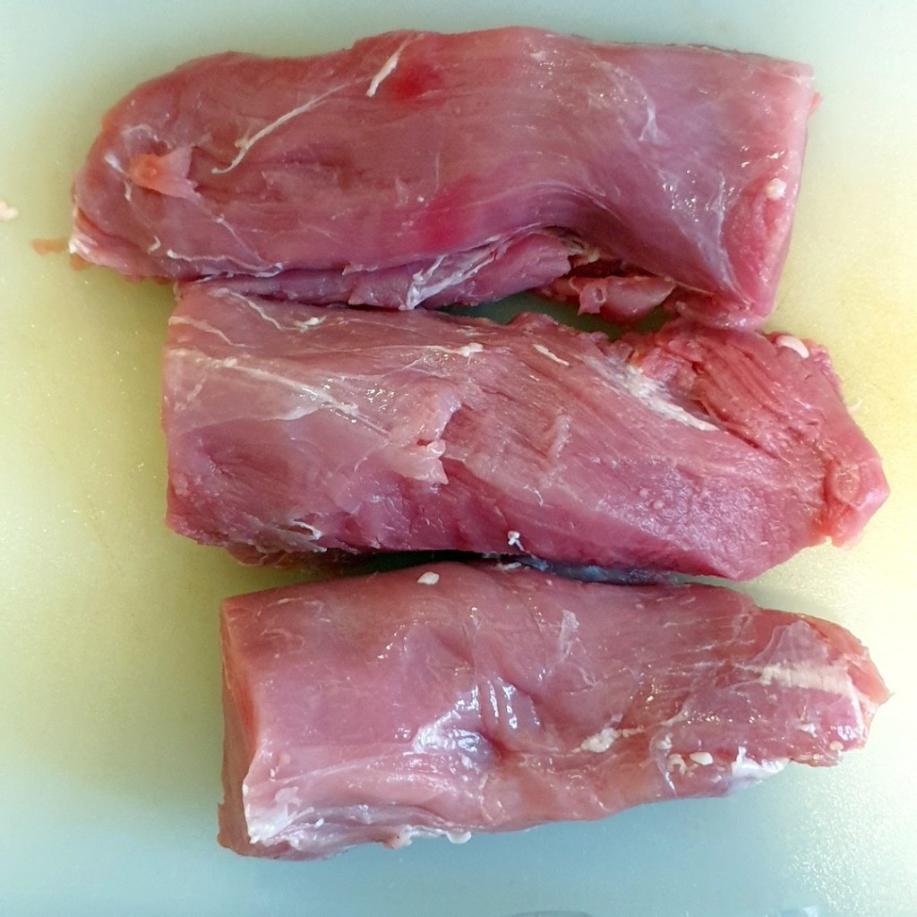 filet mignon de porc pour lomo, découpe en 2