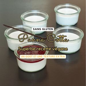 Recette d'une excellente panna cotta végane