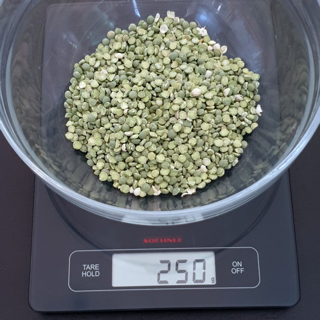 pois cassés avant trempage