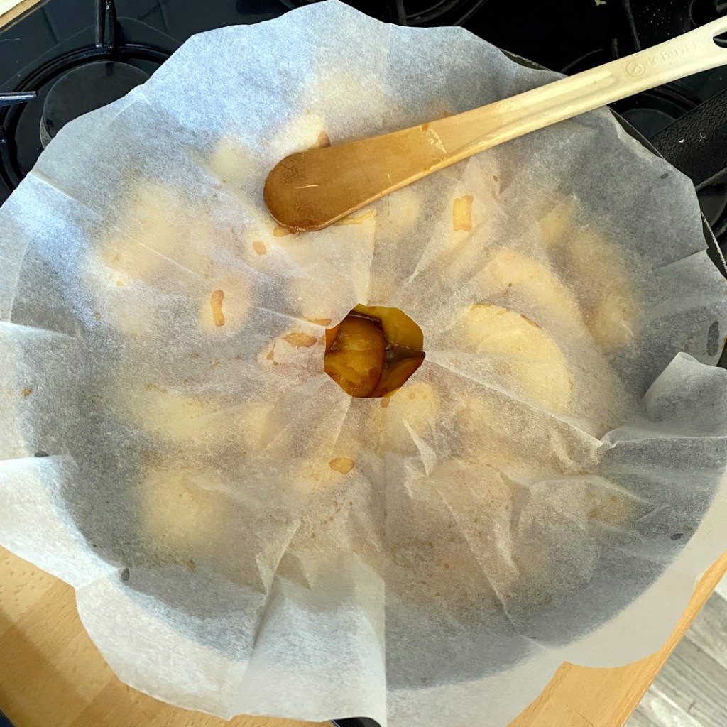 tarte tatin - caramélisation des pommes