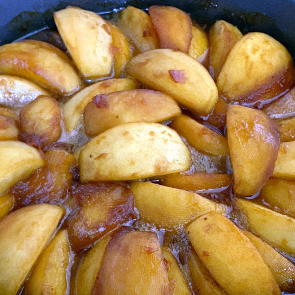 tarte tatin - pommes après cuisson