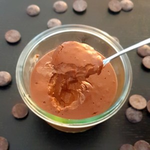 pots de crème au chocolat noir sans oeuf
