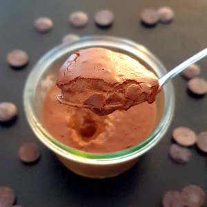 crème dessert maison au chocolat noir
