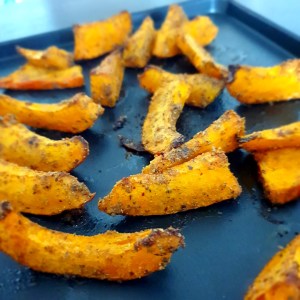 potimarron rôti en frites