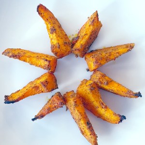 potimarron rôti en frites