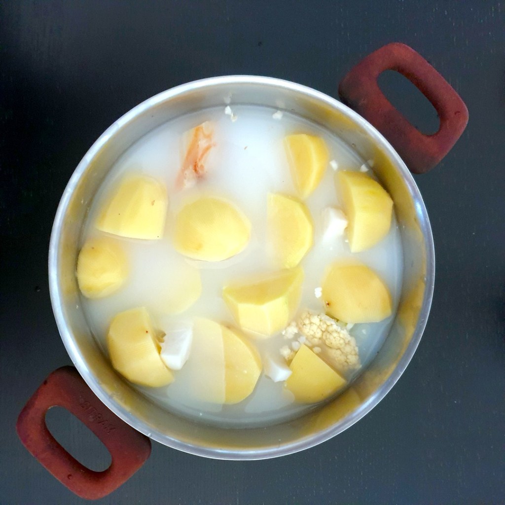 purée de pomme de terre - avant cuisson