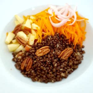 Salade potimarron lentilles