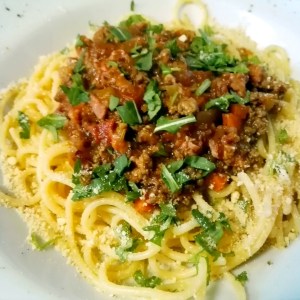 spaghetti à la bolognaise