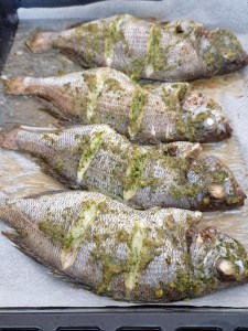 Marinade à la gabonaise des dorades au four