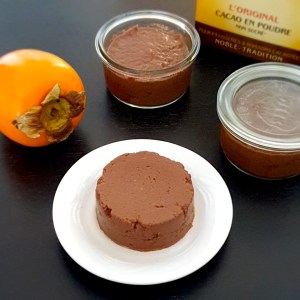 Flan kaki cacao