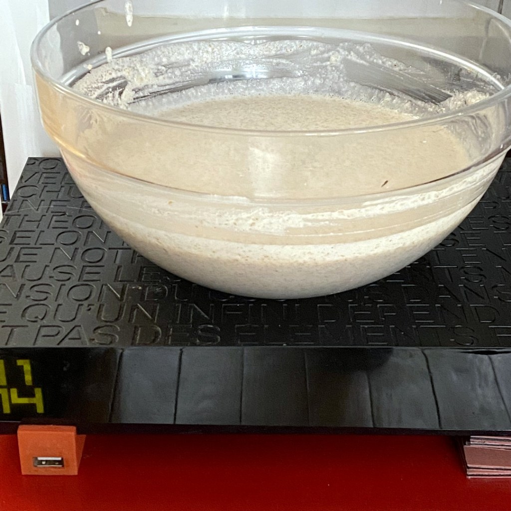 Fermentation sur la box pour le pain au sarrasin