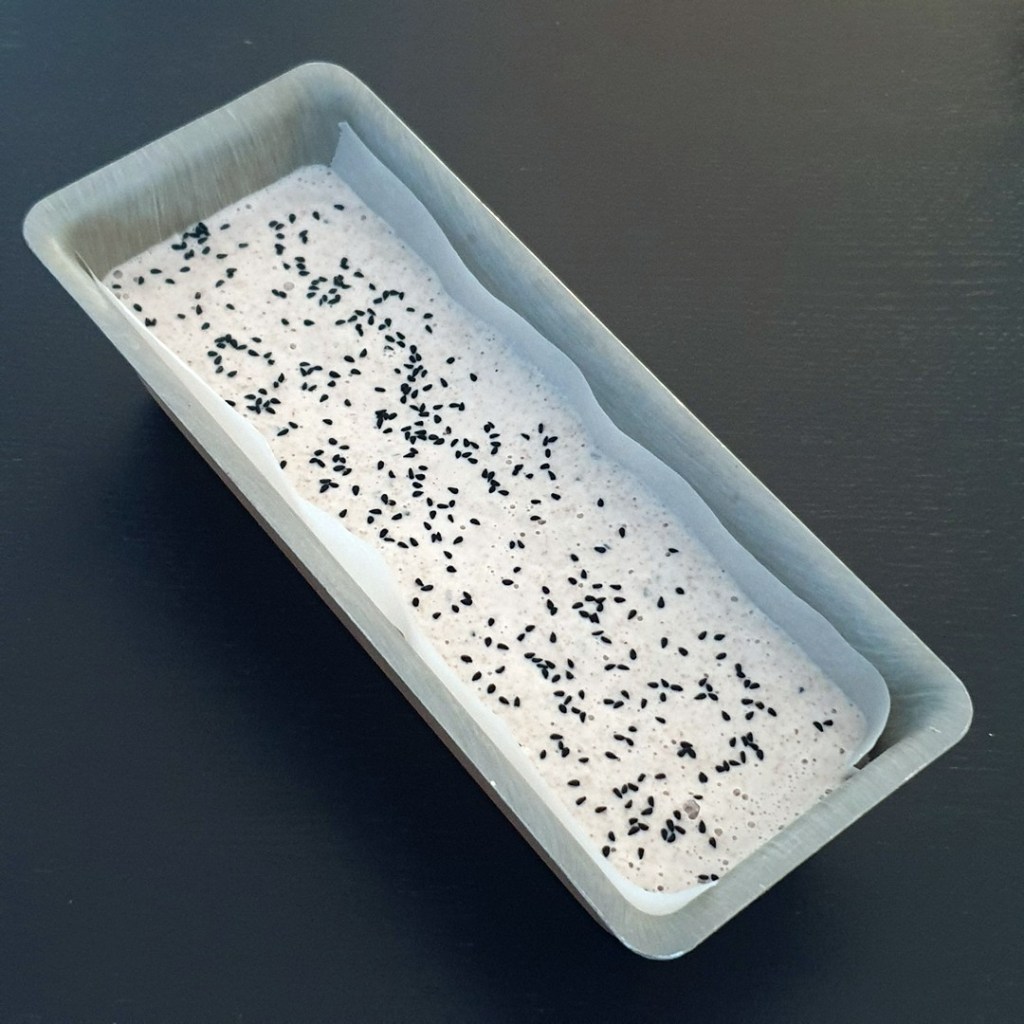 Pain au sarrasin fermenté avant cuisson