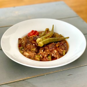 Queue de bœuf sauce gombo
