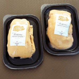 Foie gras de canard cru français
