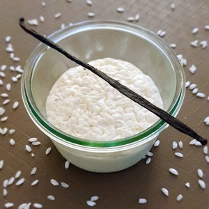 Riz au lait à la vanille