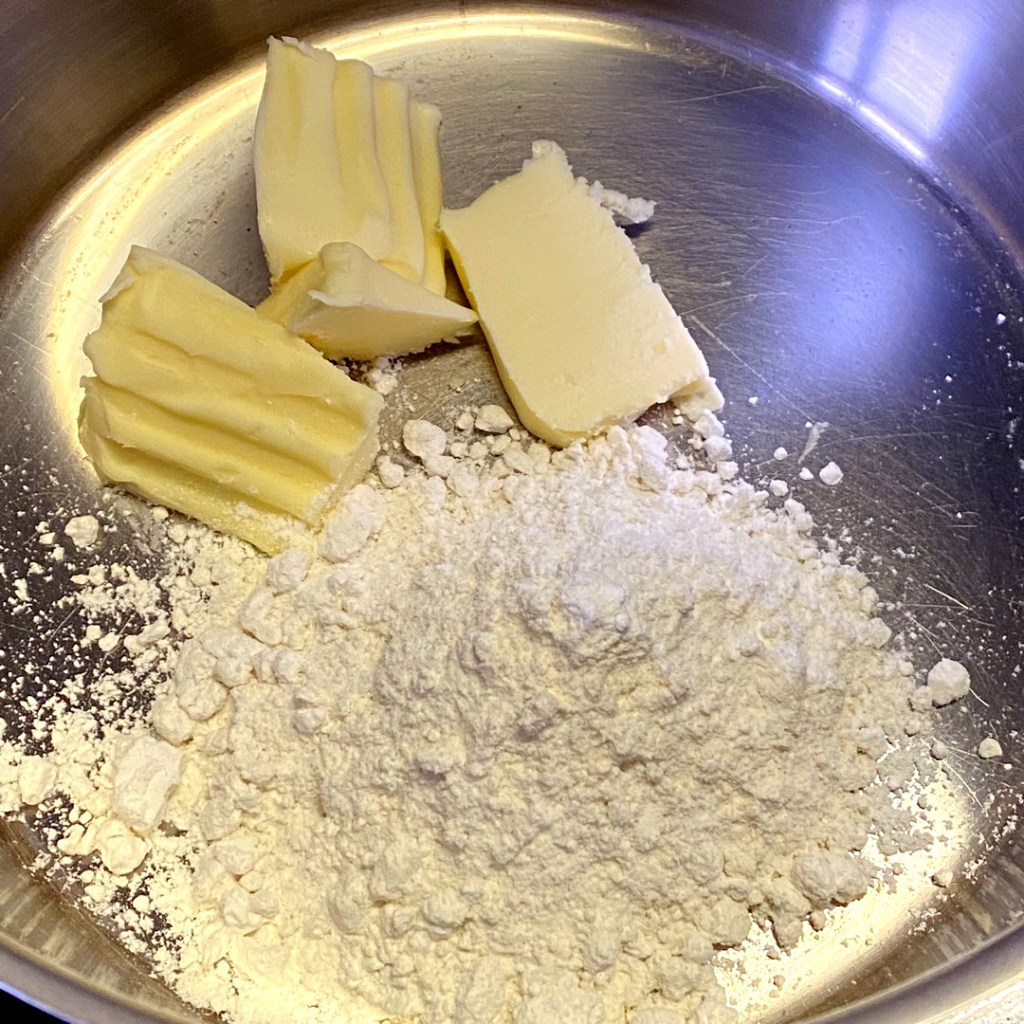 Préparation du roux de la blanquette