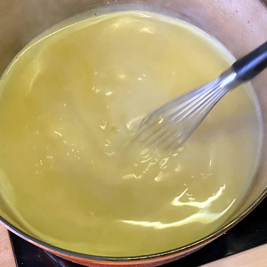 Préparation du velouté de la blanquette