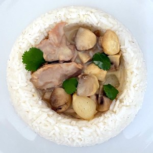 Blanquette de veau à l'ancienne et riz blanc
