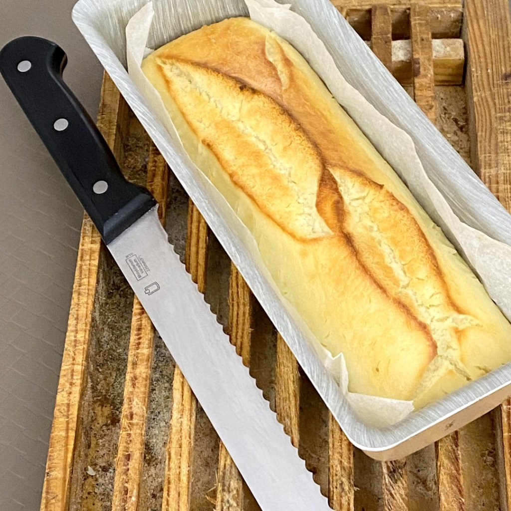 Pain au riz après cuisson