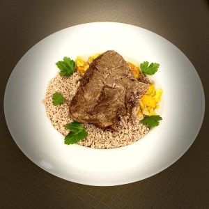 Paleron et couscous de sarrasin