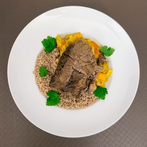 Paleron et couscous de sarrasin