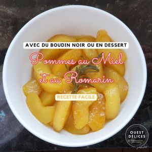 pommes au miel et au romarin