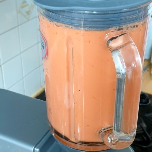 Gaspacho en préparation