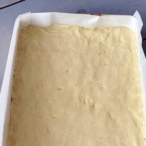Lemon squares - préparation du shortbread