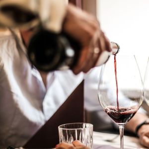 vin et sauce soja à l'essai