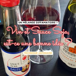 vin et sauce soja