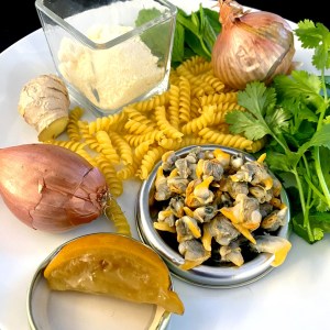 pates alle vongole au citron confit - ingrédients