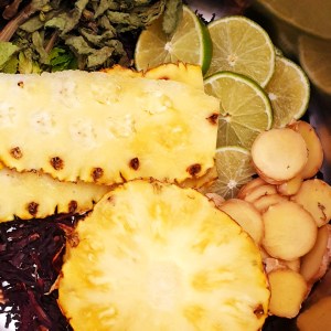 Bissap - ingrédients coupés