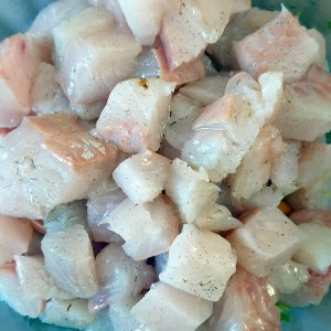 ceviche - découpe du poisson