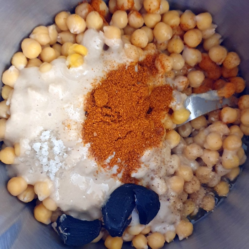 Houmous ail noir et piment fume - prêt pour mixer