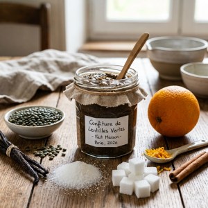 confiture de lentilles vertes de la Brie