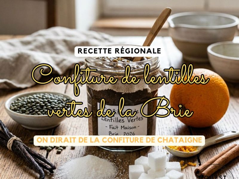 Confiture de lentilles vertes de la Brie