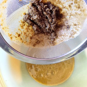 confiture lentilles vertes - bluter / tamiser