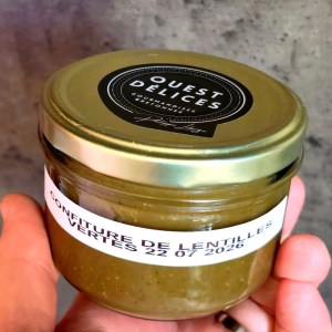 confiture lentilles vertes de la Brie